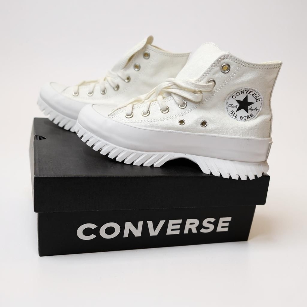Converse White High-Top Sneakers